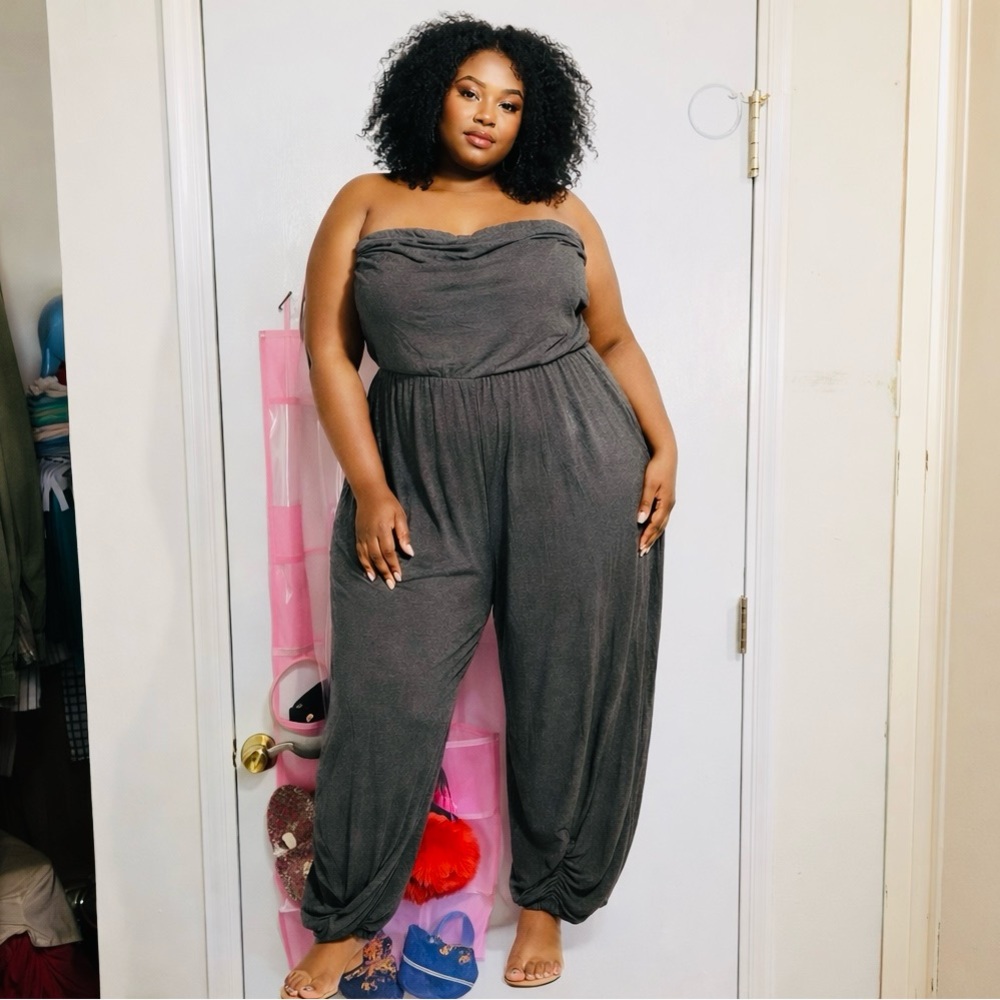 Target Charcoal Jumpsuit 3X - Picture 3 of 6